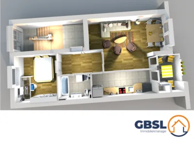 Solide Kapitalanlage in Top-Lage - Grundriss Wohnung (3270)